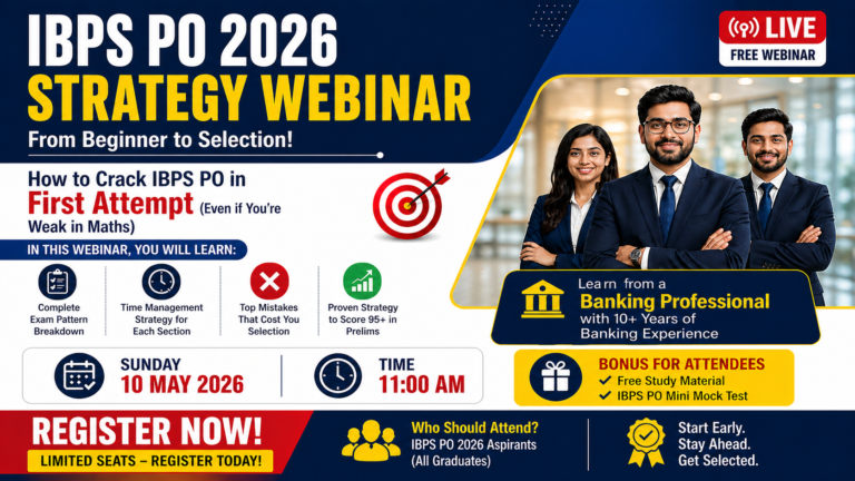 IBPS PO 2026 Strategy Webinar 10 May, 2026 11:00 AM